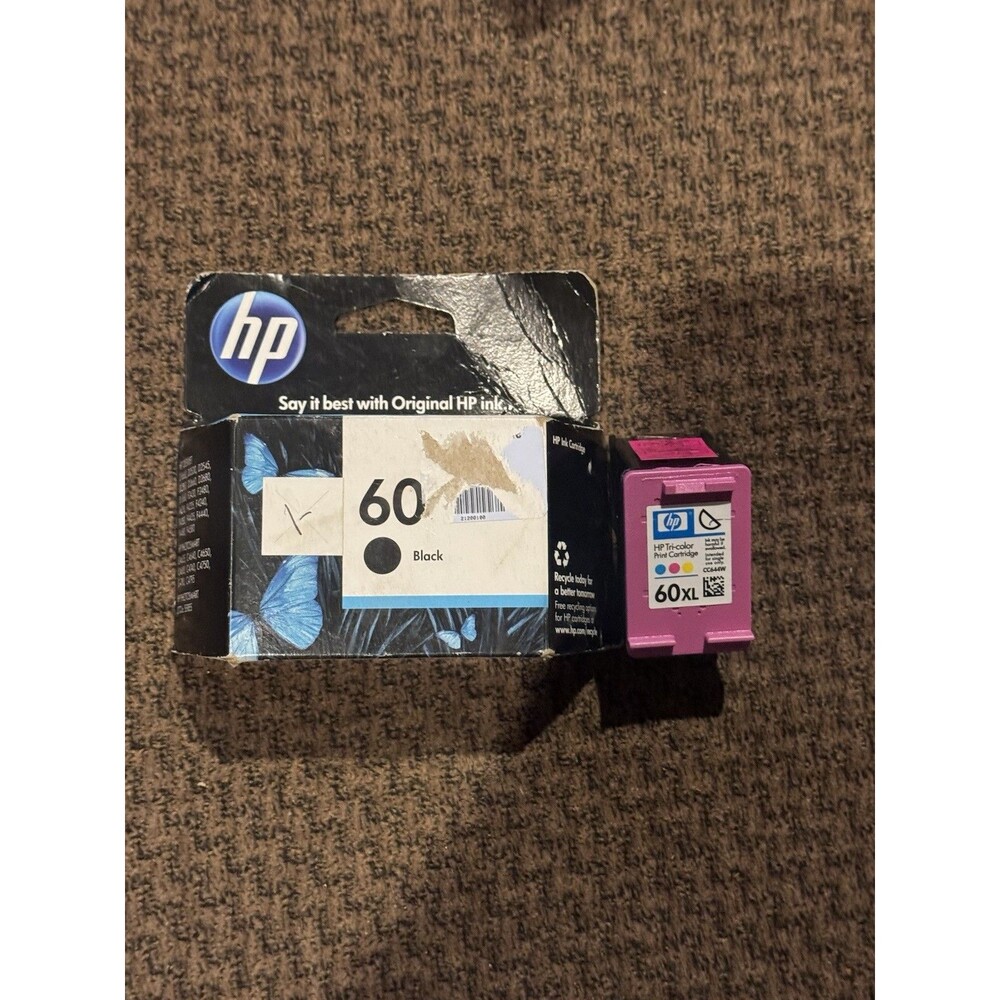 HP 60 Black 60XL Tri Color Ink Cartridges Genuine Printer Ink Lot OEM